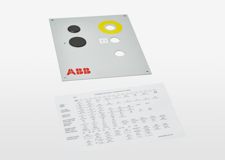 ABB機(jī)器人配件 ABB配件原廠型號(hào) 3HAC038693-003 Panel plate asm