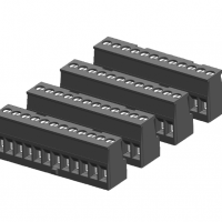 SIMATIC S7-1200，備件， 鍍鋅輸入/輸出接線盒， 右側有編碼， CPU 1214C/1215C 輸出側， （4 件每件含 12 螺釘