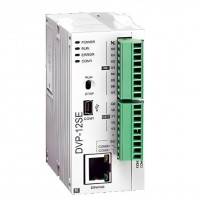 臺達PLC可編程控制器 DVP-SE系列 DVP12SE11T CPU,程序容量 16k steps, 24VDC,8點數字輸入,4點數字輸出-晶體管(NPN)