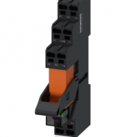 西門子變頻器 繼電器 SIMATIC 插入式繼電器全套設備 24V DC，1 個轉換觸點，LED 模塊，紅色底座 / LZS:RT3D4L24