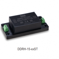 meanwell明緯  15W高可靠150~1500Vdc超寬輸入DC-DC轉換器    DDRH-15系列