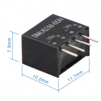meanwell明緯  2W SIP4 封裝DC-DC非穩壓轉換器     SMU02-N系列
