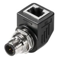 魏德米勒 接插件 RockStar?ModuPlug  工業(yè)以太網(wǎng)  訂貨號(hào)   1514940000  / IE-AD-M12DRJ45-MF-90