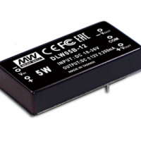 meanwell明緯  5W DC-DC穩壓雙組輸出轉換器      DLW05B-05